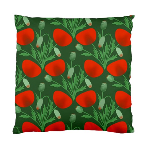 Poppy Fierce Wolf Poppies Bud Standard Cushion Case (One Side) from ArtsNow.com Front