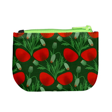 Poppy Fierce Wolf Poppies Bud Mini Coin Purse from ArtsNow.com Back