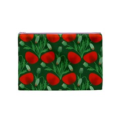 Poppy Fierce Wolf Poppies Bud Cosmetic Bag (Medium) from ArtsNow.com Front