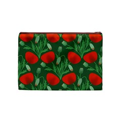 Poppy Fierce Wolf Poppies Bud Cosmetic Bag (Medium) from ArtsNow.com Back