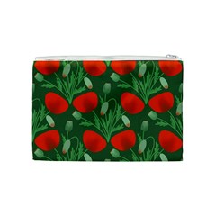 Poppy Fierce Wolf Poppies Bud Cosmetic Bag (Medium) from ArtsNow.com Back