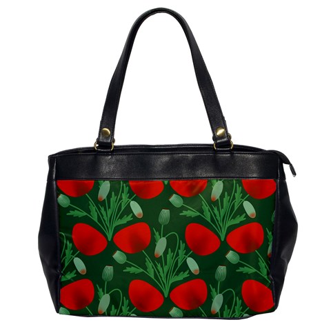 Poppy Fierce Wolf Poppies Bud Oversize Office Handbag from ArtsNow.com Front