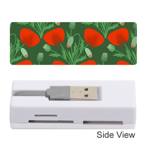 Poppy Fierce Wolf Poppies Bud Memory Card Reader (Stick) from ArtsNow.com Front