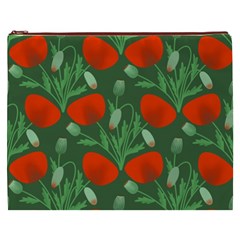 Poppy Fierce Wolf Poppies Bud Cosmetic Bag (XXXL) from ArtsNow.com Front