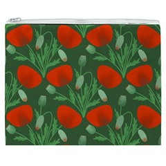 Poppy Fierce Wolf Poppies Bud Cosmetic Bag (XXXL) from ArtsNow.com Front