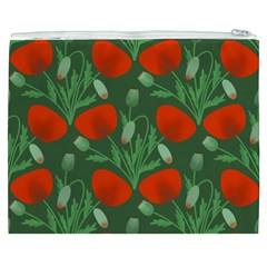 Poppy Fierce Wolf Poppies Bud Cosmetic Bag (XXXL) from ArtsNow.com Back