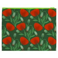 Poppy Fierce Wolf Poppies Bud Cosmetic Bag (XXXL) from ArtsNow.com Back