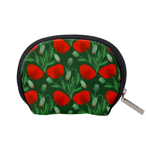 Poppy Fierce Wolf Poppies Bud Accessory Pouch (Small) from ArtsNow.com Back