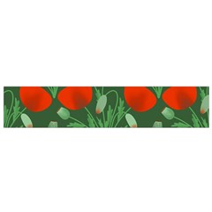 Poppy Fierce Wolf Poppies Bud Small Premium Plush Fleece Scarf from ArtsNow.com Front