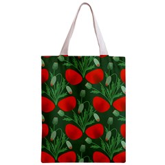 Poppy Fierce Wolf Poppies Bud Zipper Classic Tote Bag from ArtsNow.com Front