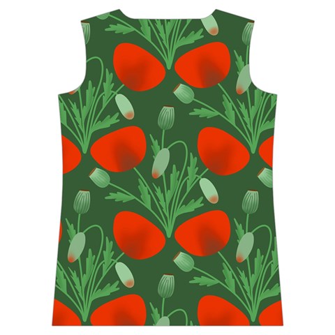 Poppy Fierce Wolf Poppies Bud Women s Basketball Tank Top from ArtsNow.com Back