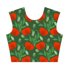 Poppy Fierce Wolf Poppies Bud Cotton Crop Top from ArtsNow.com Front