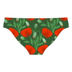 Poppy Fierce Wolf Poppies Bud Cross Back Hipster Bikini Set from ArtsNow.com Back Under