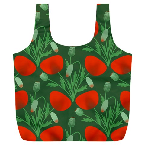 Poppy Fierce Wolf Poppies Bud Full Print Recycle Bag (XXL) from ArtsNow.com Front