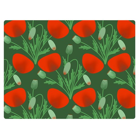 Poppy Fierce Wolf Poppies Bud Premium Plush Fleece Blanket (Extra Small) from ArtsNow.com 40 x30  Blanket Front