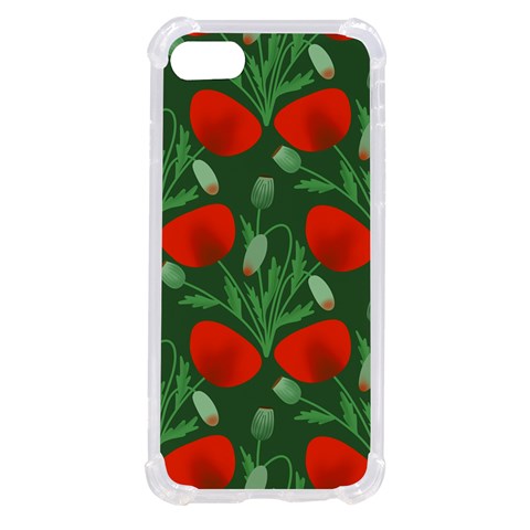 Poppy Fierce Wolf Poppies Bud iPhone SE from ArtsNow.com Front