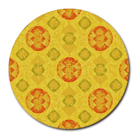 Art Pattern Design Background Round Mousepad from ArtsNow.com Front