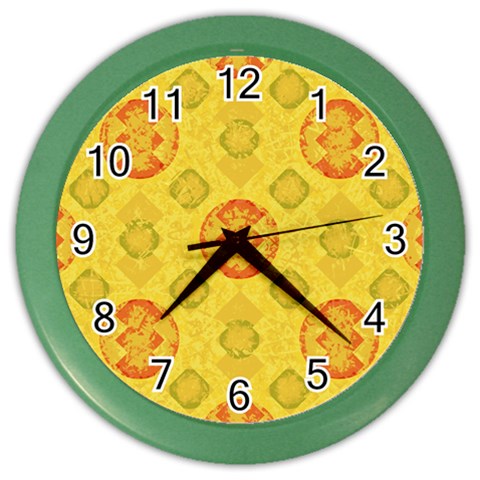 Art Pattern Design Background Color Wall Clock from ArtsNow.com Front