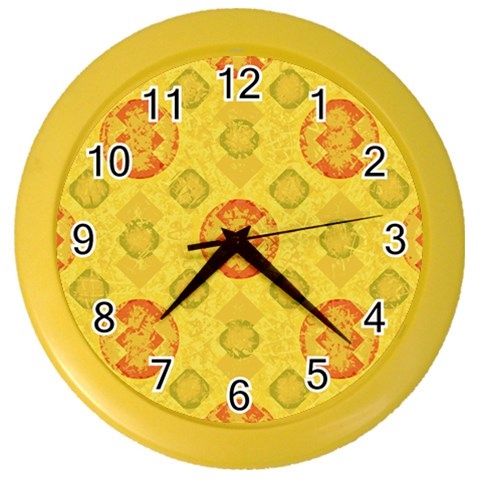 Art Pattern Design Background Color Wall Clock from ArtsNow.com Front