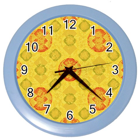 Art Pattern Design Background Color Wall Clock from ArtsNow.com Front