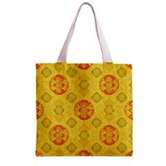 Art Pattern Design Background Zipper Grocery Tote Bag from ArtsNow.com Front