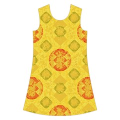 Art Pattern Design Background Kids  Short Sleeve Velvet Dress from ArtsNow.com Front