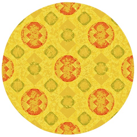 Art Pattern Design Background Wooden Bottle Opener (Round) from ArtsNow.com Front