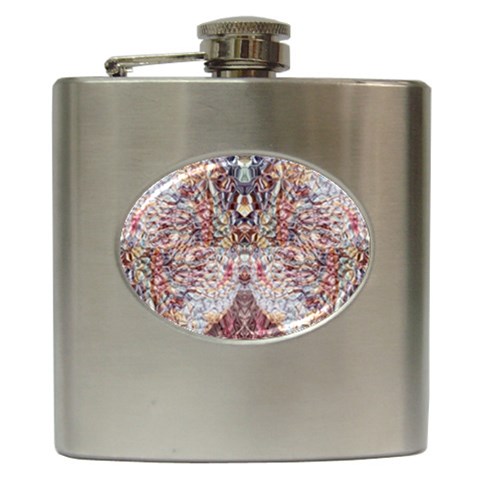 Stitches Blend Hip Flask (6 oz) from ArtsNow.com Front