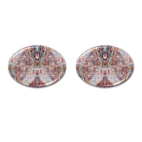 Stitches Blend Cufflinks (Oval) from ArtsNow.com Front(Pair)