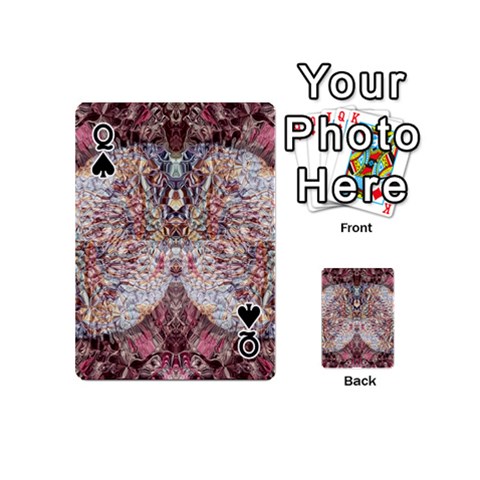 Queen Stitches Blend Playing Cards 54 Designs (Mini) from ArtsNow.com Front - SpadeQ