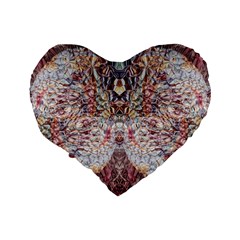 Stitches Blend Standard 16  Premium Flano Heart Shape Cushions from ArtsNow.com Back