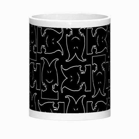 Enigmatic Demon Black and White Pattern Morph Mug from ArtsNow.com Center