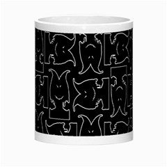 Enigmatic Demon Black and White Pattern Morph Mug from ArtsNow.com Center