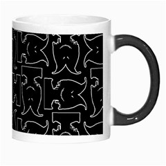 Enigmatic Demon Black and White Pattern Morph Mug from ArtsNow.com Right