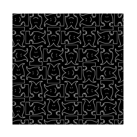 Enigmatic Demon Black and White Pattern Duvet Cover Double Side (Full/ Double Size) from ArtsNow.com Back