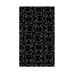 Enigmatic Demon Black and White Pattern Duvet Cover Double Side (Single Size) from ArtsNow.com Back