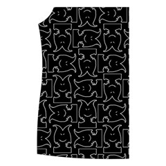 Enigmatic Demon Black and White Pattern Women s Button Up Vest from ArtsNow.com Front Right