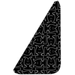 Enigmatic Demon Black and White Pattern Belt Pouch Bag (Small) from ArtsNow.com Front Left