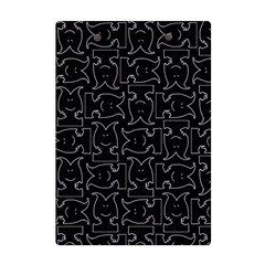 Enigmatic Demon Black and White Pattern A5 Acrylic Clipboard from ArtsNow.com Back