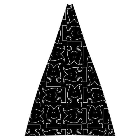 Enigmatic Demon Black and White Pattern Automatic Folding Umbrella with Case (Large) from ArtsNow.com 13.71 x19.92  Umbrella - 1