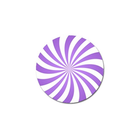 Spiral Vortex Rays Lavender Swirl Purple Golf Ball Marker from ArtsNow.com Front