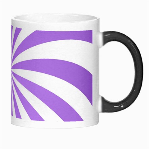 Spiral Vortex Rays Lavender Swirl Purple Morph Mug from ArtsNow.com Right