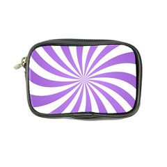 Spiral Vortex Rays Lavender Swirl Purple Coin Purse from ArtsNow.com Front