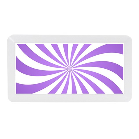 Spiral Vortex Rays Lavender Swirl Purple Memory Card Reader (Mini) from ArtsNow.com Front