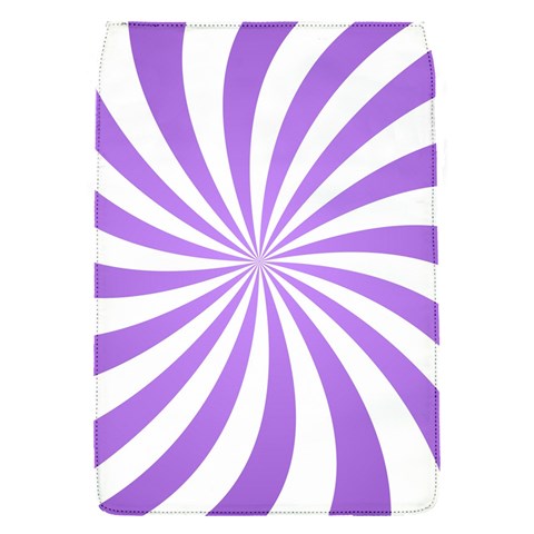 Spiral Vortex Rays Lavender Swirl Purple Removable Flap Cover (S) from ArtsNow.com Front