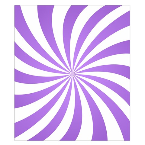 Spiral Vortex Rays Lavender Swirl Purple Duvet Cover Double Side (California King Size) from ArtsNow.com Back