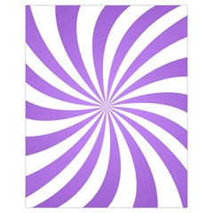 Spiral Vortex Rays Lavender Swirl Purple Drawstring Pouch (XL) from ArtsNow.com Front