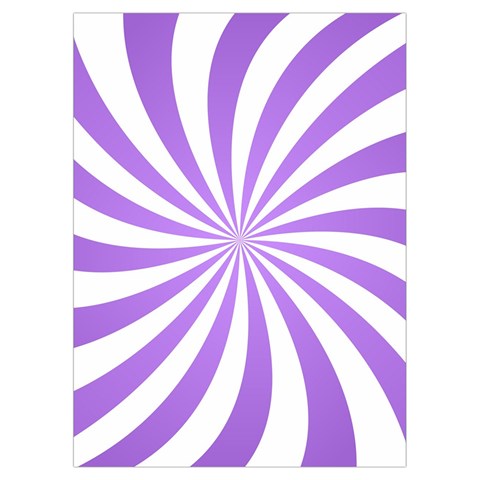 Spiral Vortex Rays Lavender Swirl Purple Playing Cards Single Design (Rectangle) with Custom Box from ArtsNow.com Card