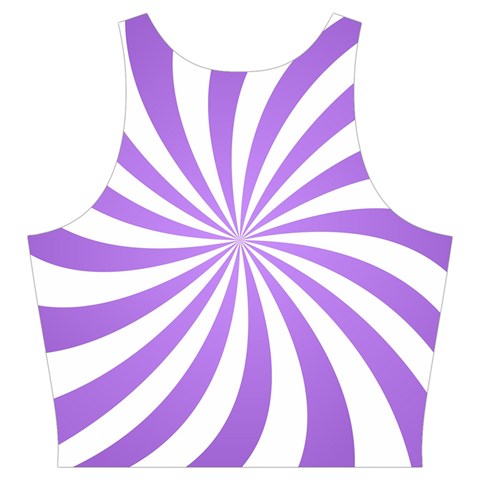 Spiral Vortex Rays Lavender Swirl Purple Cut Out Top from ArtsNow.com Back