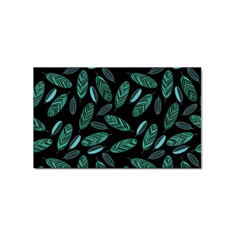 Leaves Pattern Abstract Blade Sticker (Rectangular) from ArtsNow.com Front